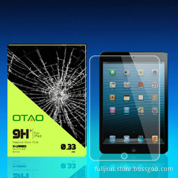 9H Anti-crack 0.33mm round angle tempered glass screen protector for iPad Air